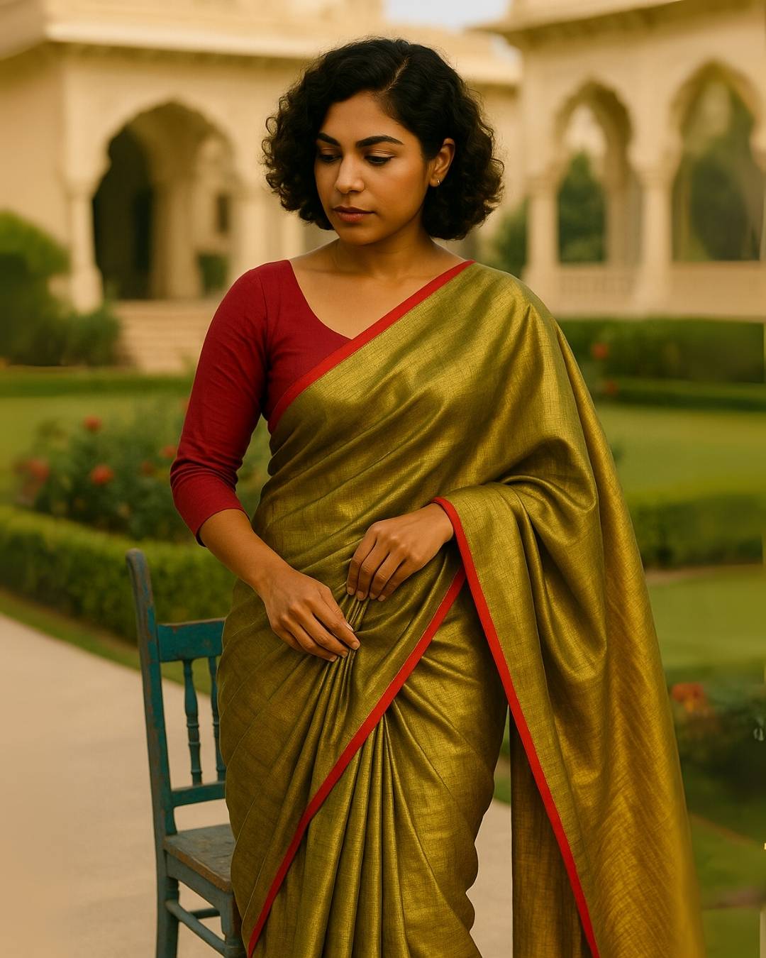 Royal Radiance Khadi Tissue Saree